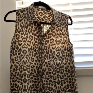 Equipment silk leopard print dress